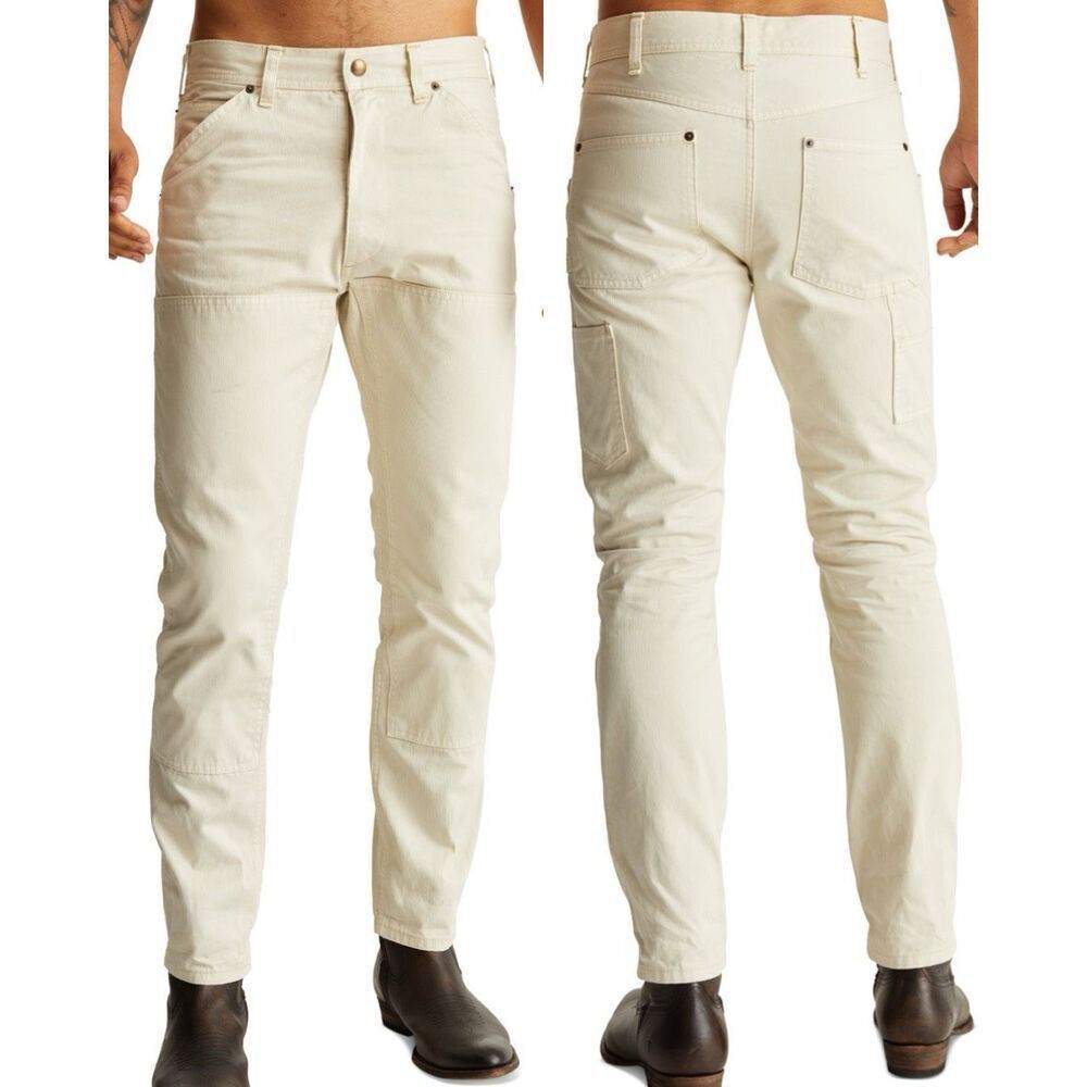 FRYE NWT Men's Cotton Five-Pocket Carpenter Pants JEANS Rainy Day 36